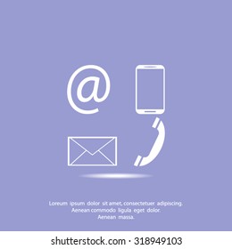 e-mail, envelope, phone
