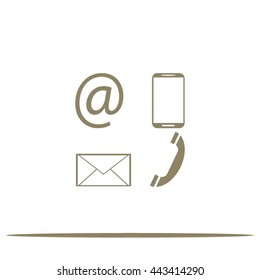 e-mail, envelope, phone