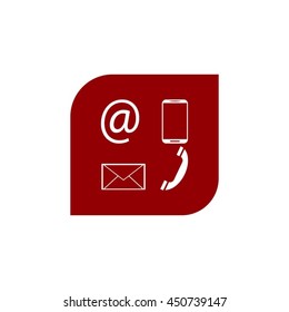 e-mail, envelope, phone