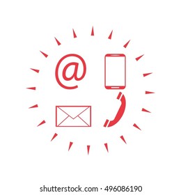 e-mail, envelope, phone