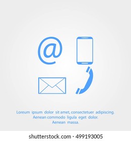 e-mail, envelope, phone