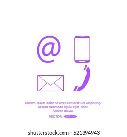 e-mail, envelope, phone