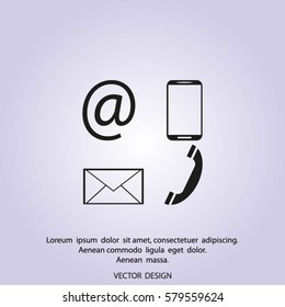 e-mail, envelope, phone