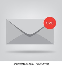 E-mail envelope speech bubble icon. Vector  sign.
