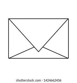 Email envelope symbol isolated vector illustration graphic design