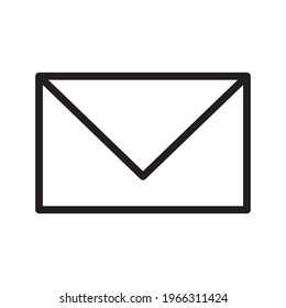 Email envelope vector sketch icon isolated on white background. Email envelope sketch icon for infographic, website or app.