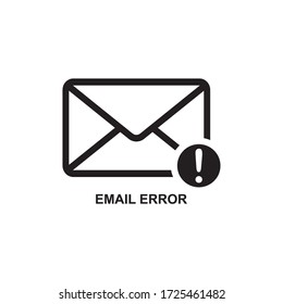 EMAIL ERROR ICON , WARNING MAIL ICON
