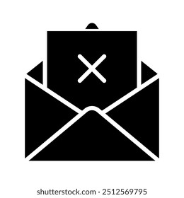 Iconos del error del email. Para el concepto móvil y el color del Diseño web editable