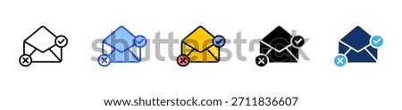 Email Etiquette Icon Collection With Multiple Styles