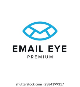 ilustración de icono del vector del logotipo de ojos de correo electrónico