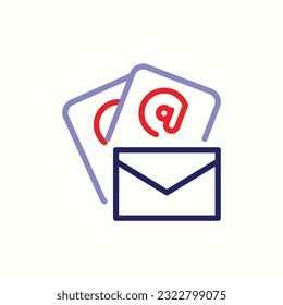 email files icon, isolated icon in light background, perfect for website, blog, logo, graphic design, social media, UI, mobile app
