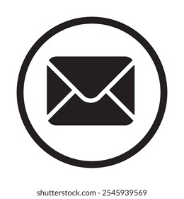 Email filled flat solid icon.mail icon vector illustration logo design.Mail icon vector sign. Letter envelope symbol. Message send to address illustration. Email newsletter design.