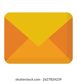 Correo electrónico icono de color plano. Diseño simple del icono del Vector en estilo plano del color. Formato de Vector editable