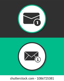 Email flat design illustration. Simple vector icon.