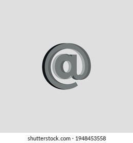 E-mail flat icon. Simple style message symbol. Logo design element. T-shirt printing. Vector for sticker.