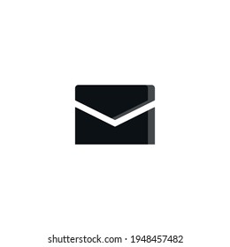 E-mail flat icon. Simple style message symbol. Logo design element. T-shirt printing. Vector for sticker.