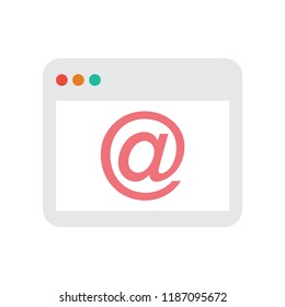 Email flat icon. You can be used email icon for several purposes like: websites,print templates, presentation templates, promotional materials, info-graphics, web and mobile phone apps.