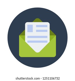 Email flat icon. You can be used email icon for several purposes like: websites, UI, UX, print templates, promotional materials, info-graphics, web and mobile phone apps.