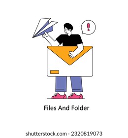 Email Flat Style Design Vector illustration. Stock illustration