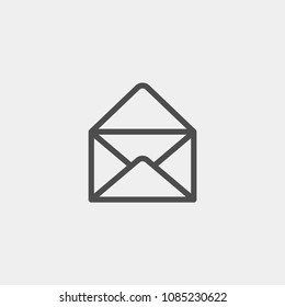 Email flat vector icon. Letter flat vector icon