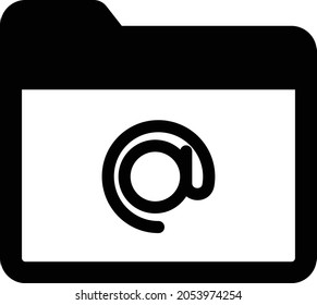 Email folder Isolated Vector icon which can easily modify or edit

