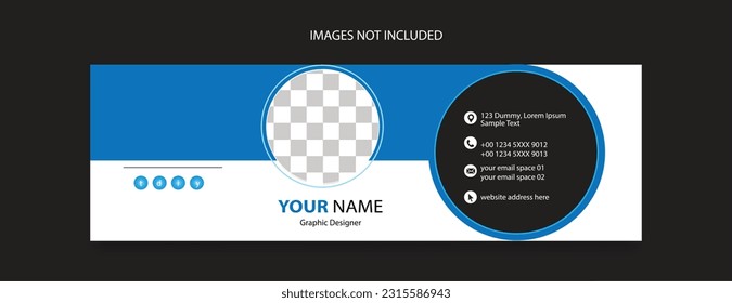 email footer template design for business promotional 