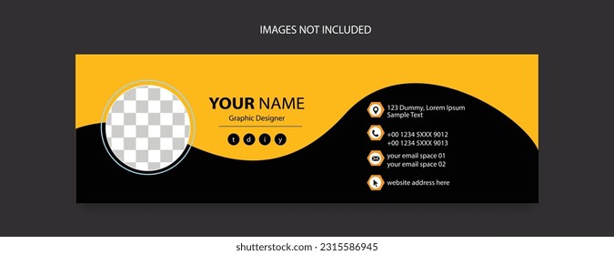 email footer template design for business promotional 