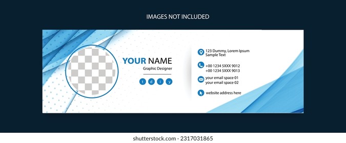 email footer template design for business promotional 