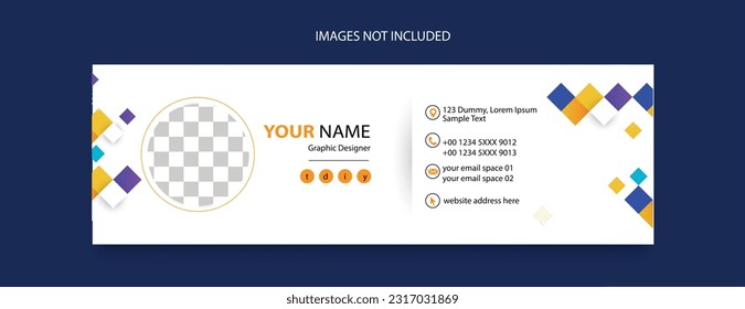 email footer template design for business promotional 