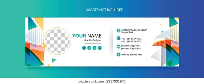 email footer template design for business promotional 