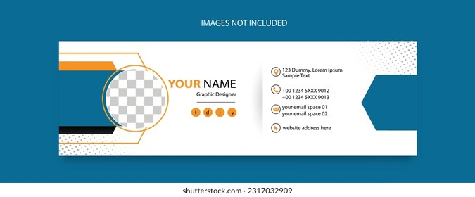 email footer template design for business promotional 