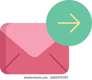 E-Mail-Forward-Flachsymbol-Design