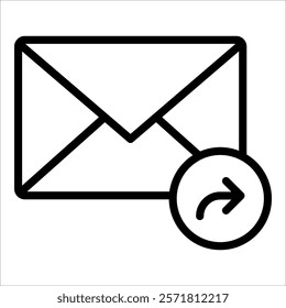 Email Forward Icon Element For Design