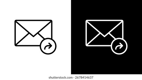 Email Forward Icon Set Multiple Style Collection