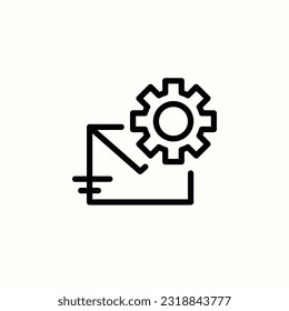 correo electrónico, marcha, correo, icono de soporte, icono de estilo de contorno aislado en fondo claro