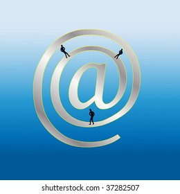 E-mail generation. Vector