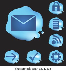 conjunto de filas de correo electrónico