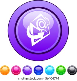 E-mail glossy circle web buttons.