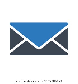 email glyph color vector icon