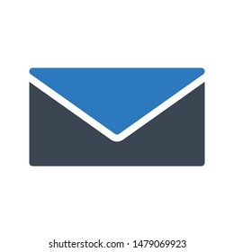 email glyph colour vector icon