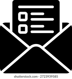 email glyph icon illustration vector