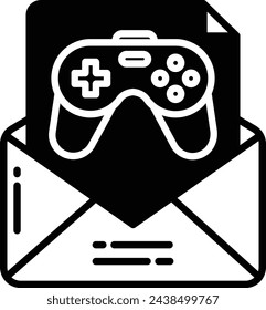 E-Mail-Symbol und Linien-Vektor-Illustration