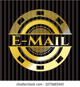  Email gold emblem or badge