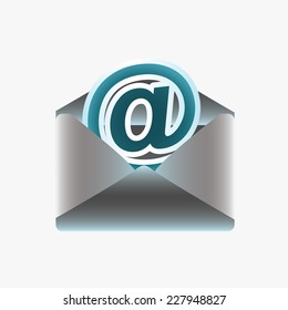 email graphic design , vector illustration