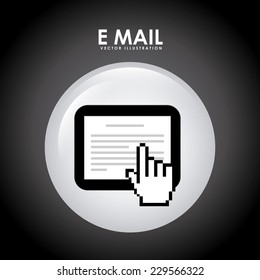 email graphic design , vector illustration