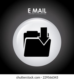 email graphic design , vector illustration