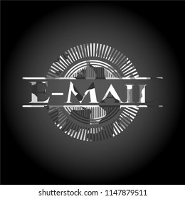Email grey camouflaged emblem