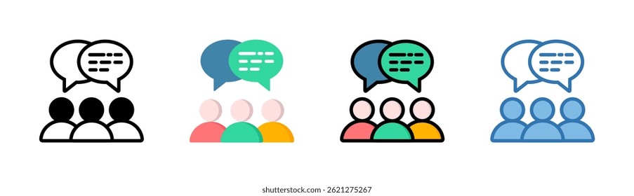 Elemento de icono de grupo de correo electrónico para diseño