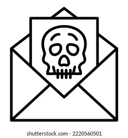 Email Hacked icon vector image. Can also be used for web apps, mobile apps and print media.
