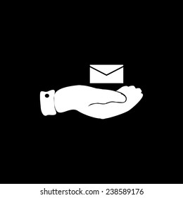 email in hand icon